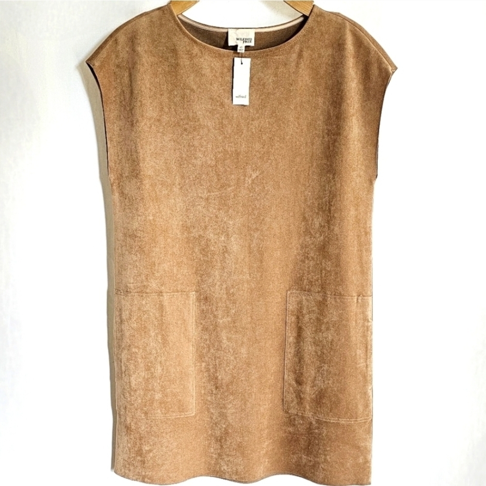 🇨🇦 Aritzia Wilfred Free Camel Nori Dress - Picture 4 of 16